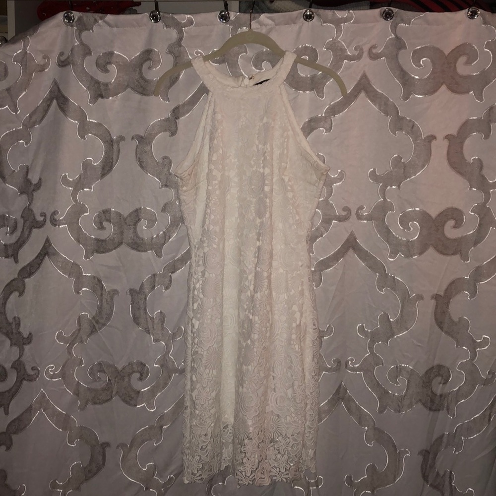 Lulu’s White Lace Shift Dress